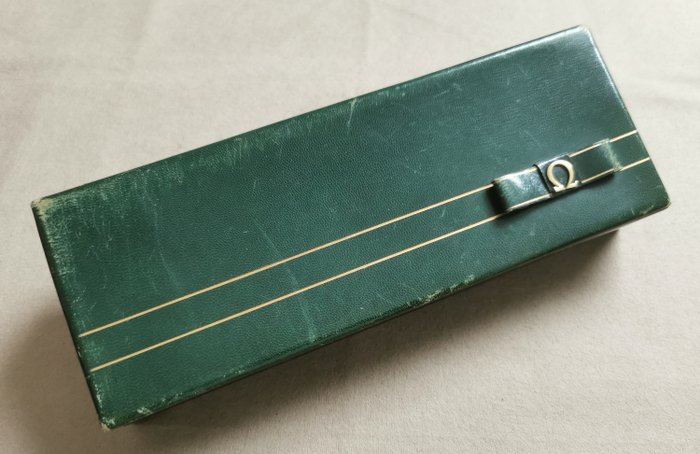 Omega - Louis Brandt & Frère & A. Extremely Rare Green Leather Watch Box Case Good For Age