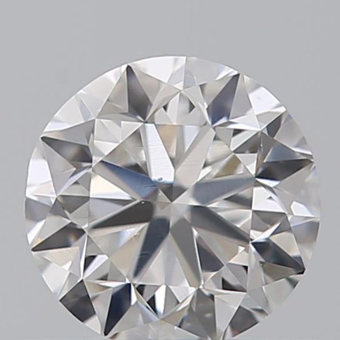 1 pcs 钻石 - 0.50 ct - 明亮型 - D (无色) - SI1 微内含一级, *No Reserve Price*