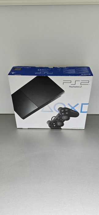 Sony Playstation 2 Super Slim SCPH-90004 CB - Set van spelcomputer + games - in originele doos met bijbehorend serienummer