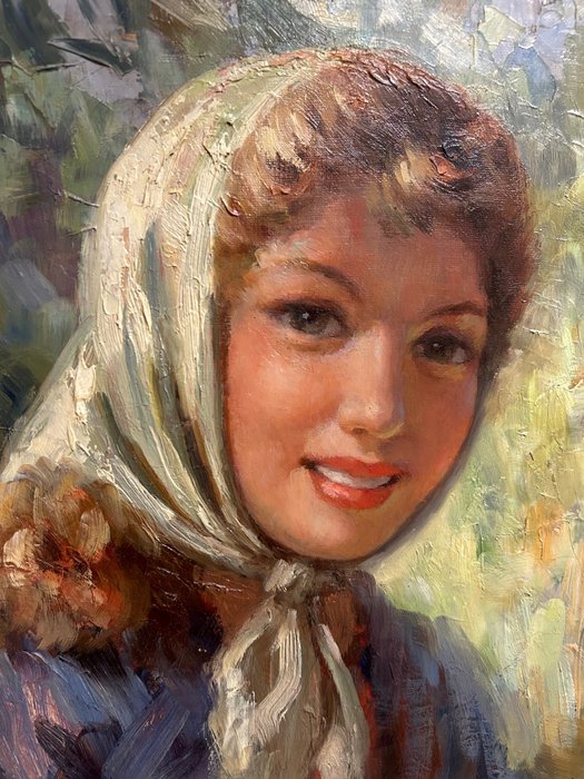 Andre Galzenati (1890-1970) - Portret van een jongedame