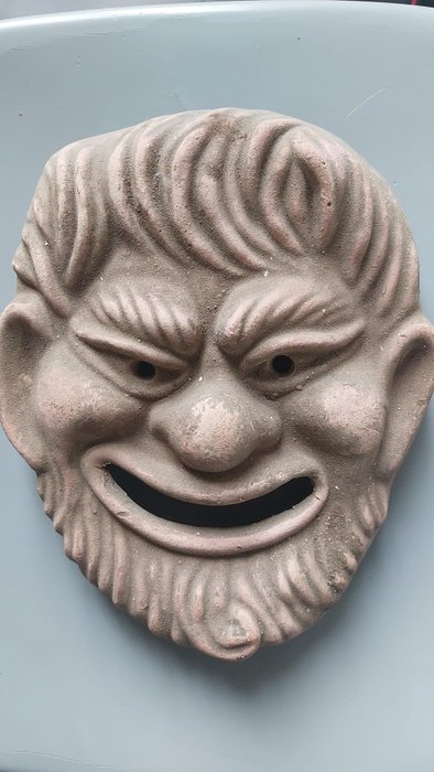 Satyr Roman theater mask - Not received  (No Reserve Price)