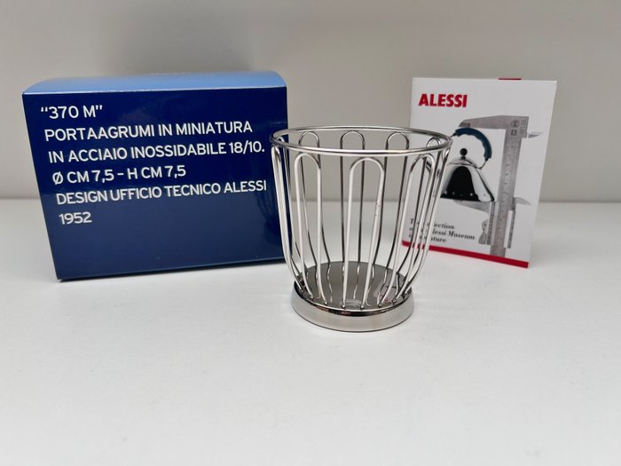 Alessi - Ufficio Tecnico Alessi - Miniatűr figura - Citrus basket - Acél (rozsdamentes)