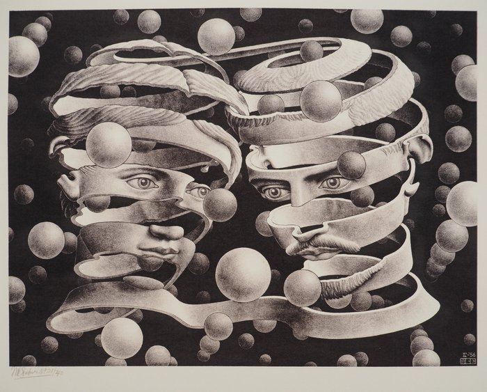 M.C. Escher (1898-1972) - Amoureux surréaliste