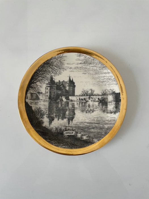 Fornasetti Milano - 盤子 - “Chateaux de Sully” - 瓷器