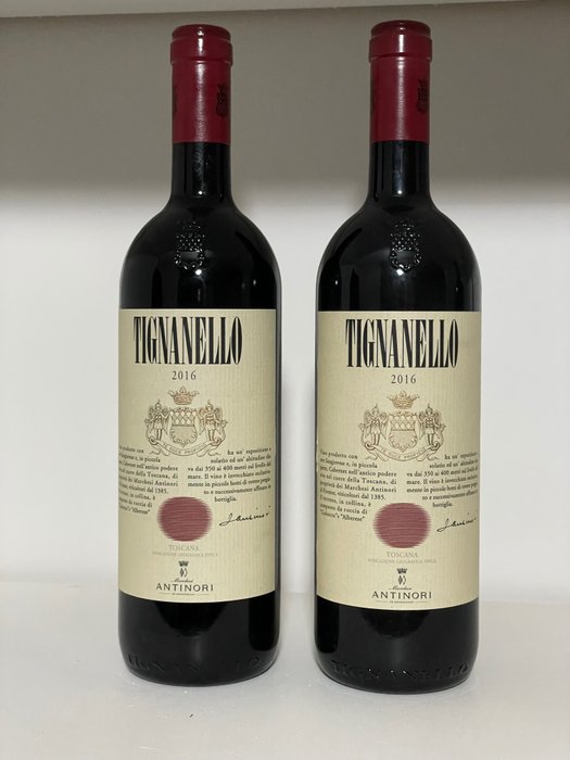 2016 Marchesi Antinori, Tignanello - Toskana - 2 Flaschen (0,75 l)