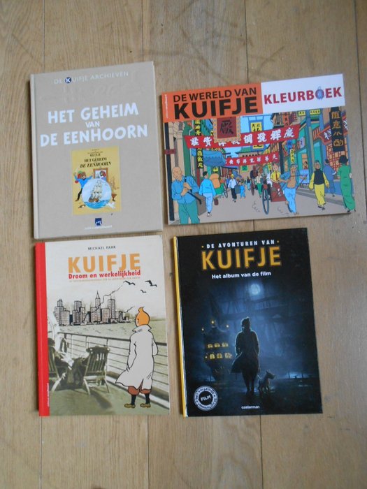 Kuifje - 4 Alben - Erstausgabe/Nachdruck