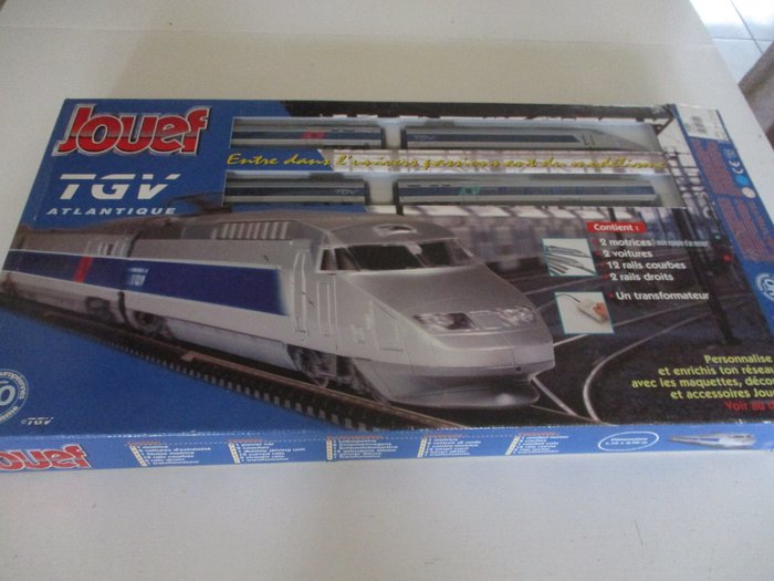 Jouef H0 - 741200 - Modelleisenbahn (1) - Set TGV „Atlantique“ - SNCF