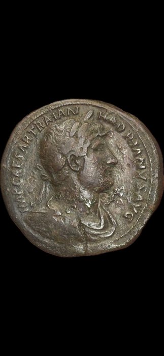 Empire romain. Hadrien (117-138 apr. J.-C.). Sestertius Rome - Ceres  (Sans Prix de Réserve)