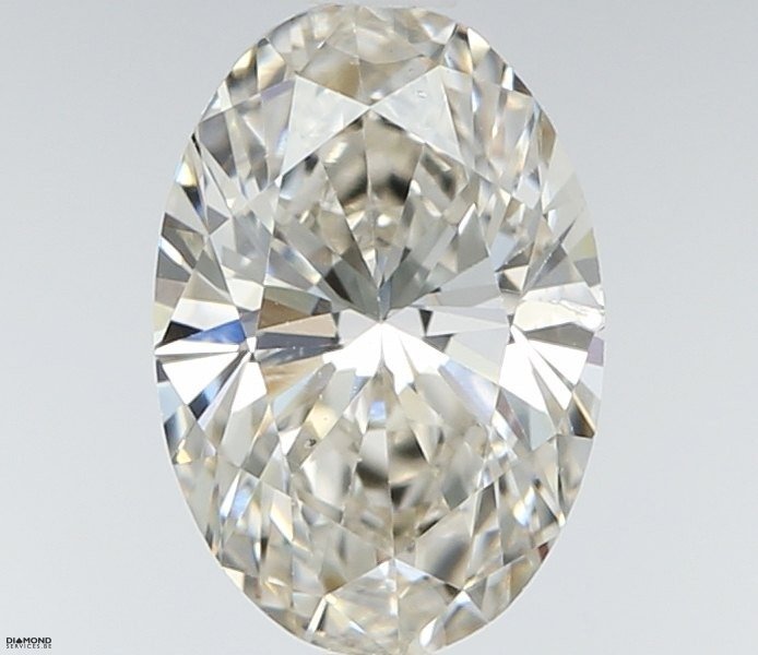 1 pcs Diamant - 0.80 ct - Oval - J - SI1