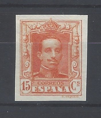 Spania 1922/1930 - Alfonso XIII-Schimbarea culorii-fără dinți - Edifil nº 315