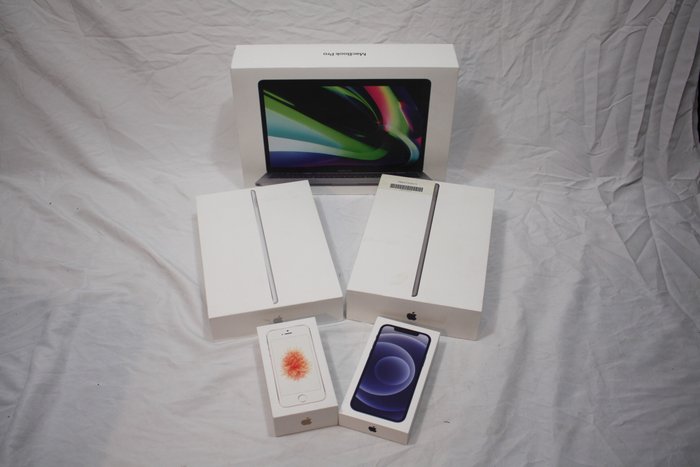 Rare find: Lot of 5 empty Apple boxes - MacBook Pro 2020 - 2X iPad - 2X iPhone - Tietokone