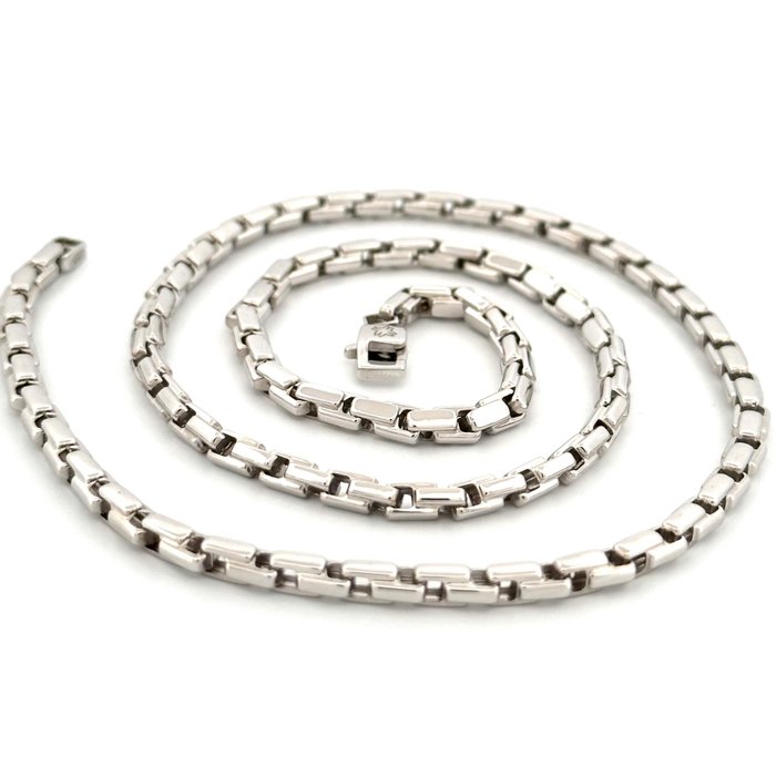 Collana “Maistrello” - 13.3 gr - 50 cm - 18 Kt - Collar - 18 quilates Oro blanco