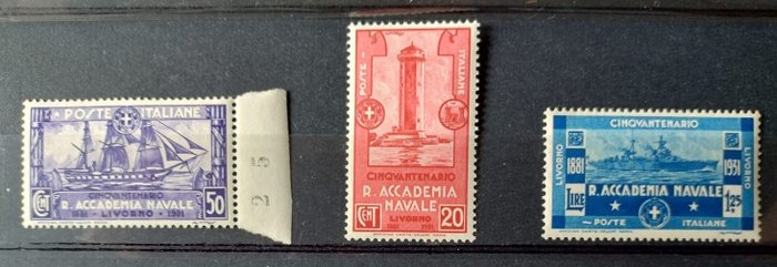 Königreich Italien 1931 - 50. Jahrestag der Royal Naval Academy von Livorno postfrisch