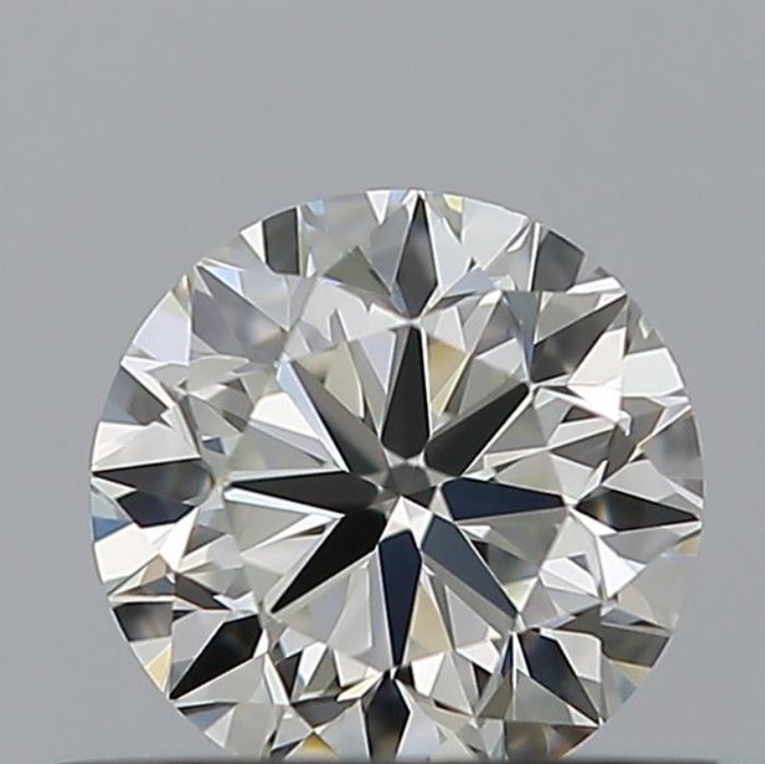 1 pcs Diamant - 0.40 ct - Brillant - H - IF (pas d'inclusions), *No Reserve Price* *VG EX*