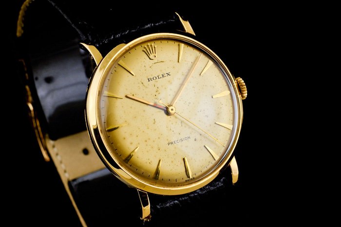 Rolex - Vintage Precision 18K Gold Cal 1210 - "NO RESERVE PRICE" - Ohne Mindestpreis - 9659 - Herren - 1950-1959