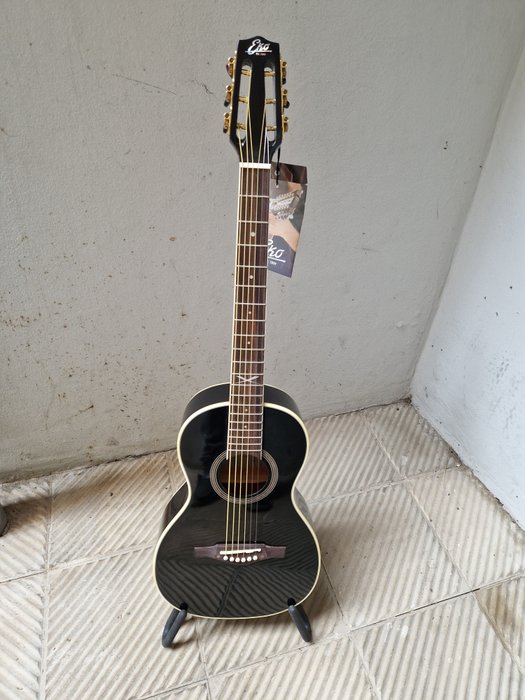 EKO - NXT PARLOUR black -  - Akustyczna gitara podróżna  (Bez ceny minimalnej
)