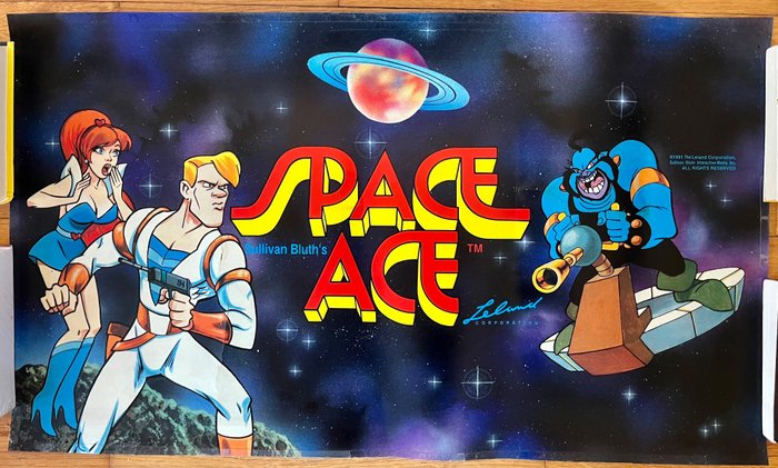 Leland - Space Ace - arcade game marquee - 电子游戏