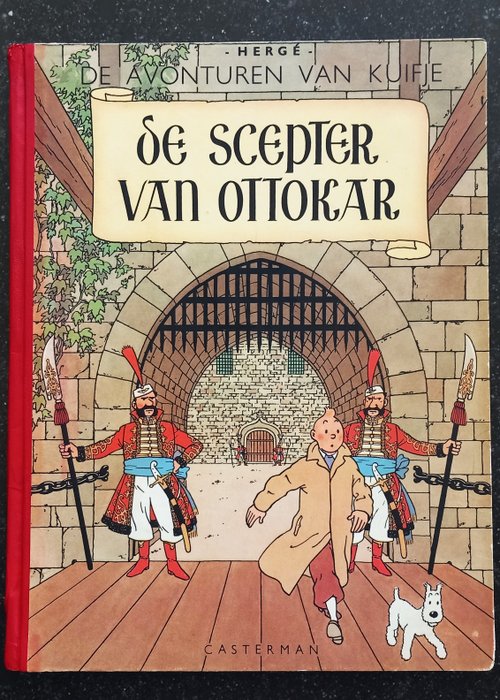 Tintin 8 - De scepter van Ottokar (A47) - 1 Album - Ensipainos - 1947