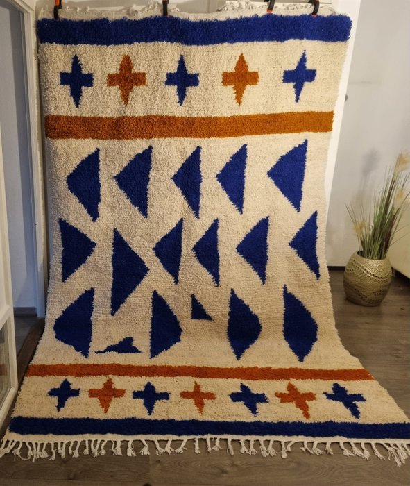 Berber carpet Beni Ouarain wool rug - Carpet - 300 cm - 200 cm