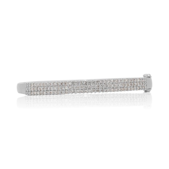 Bracelet - 18 carats Or blanc -  1.58 tw. Diamant  (Naturelle) 