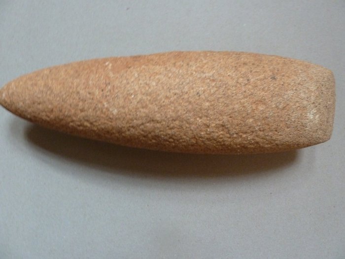 Neolithischen Steinzeug Polierte Axtpistole - 24 cm  (Ohne Mindestpreis)