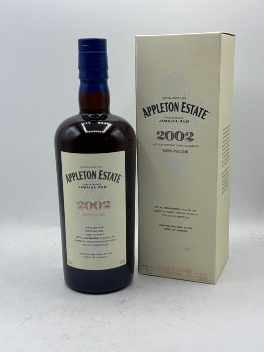 Appleton 2002 20 years old - Hearts Collection  - b. 2022 - 70 cl