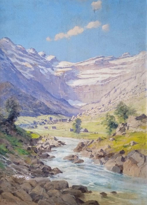 Cesare Maggi (1881-1961) - Paesaggio Alpino