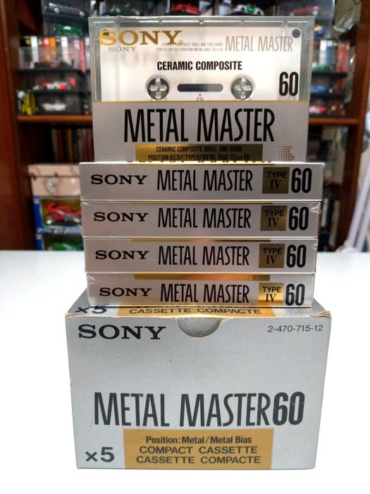 Sony - Metal Master Type IV 60min. - Ceramic Composite Blank audio cassette