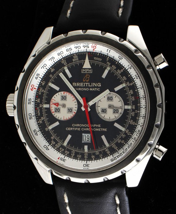 Breitling - Chronomatic Left Crown Chronograph - Ref. No: A41360 - Heren - 2000-2010