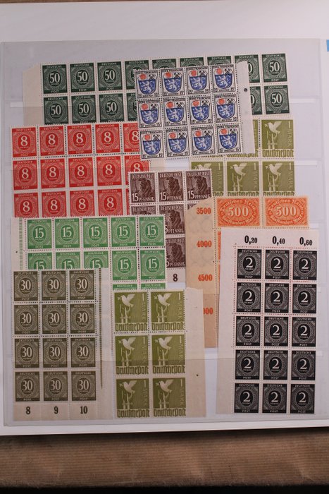 德國+羅馬尼亞 1920/1983 - 一批毛皮和現場零件裝在特殊的 Krausehandler 活頁夾中