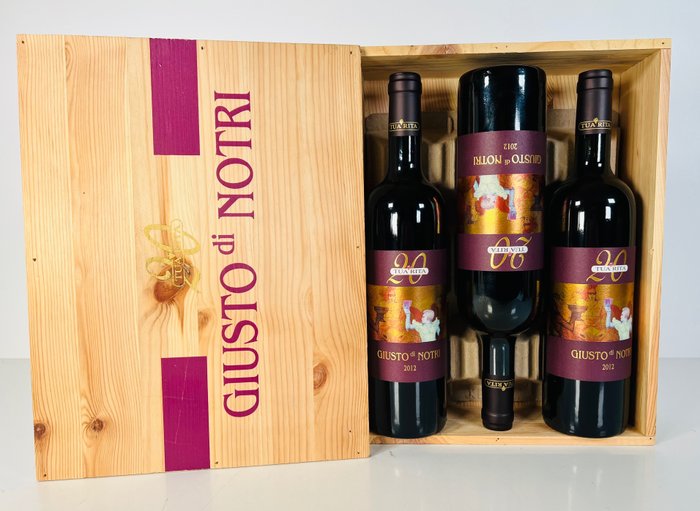 2012 Tua Rita, Giusto di Notri, 20° Anniversary - Tuscany - 3 Bottles (0.75L)