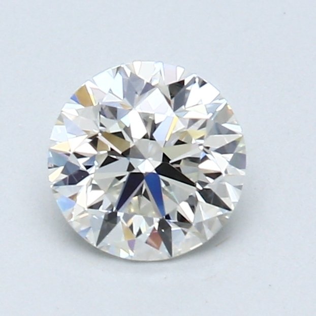 1 pcs Diamant - 0.90 ct - Rotund, genial - H - VVS2