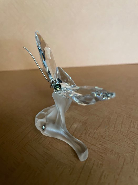 Swarovski - Vlinder op Blad - Statuetta - Cristallo