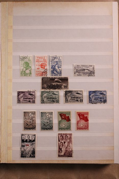 Mundo 1931/1980 - Colección de la Antártida en libro de valores.