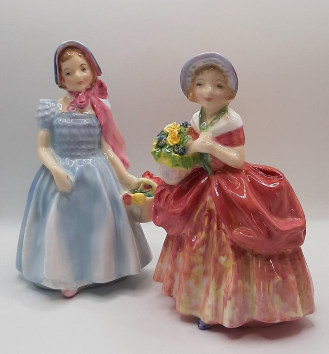 Royal Doulton - Statuetta - Wendy and Cissie  (2) - Porcellana