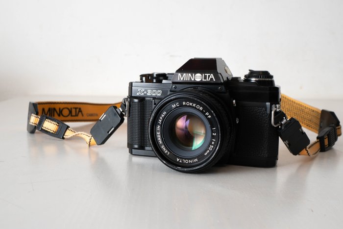 Minolta X-300 +  MC 50mm f2.0 单镜头反光相机 (SLR)