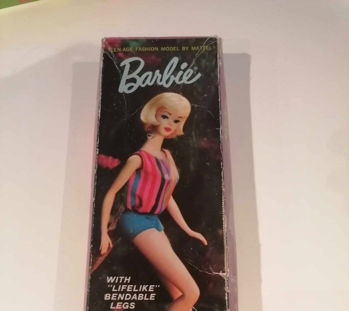 Mattel - Bendable legs - Pop Brunette American Girl with Bendable Legs - 1960-1969 - V.S.