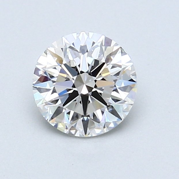 1 pcs Diamante - 0.91 ct - Redondo, Brilhante - E - VS1