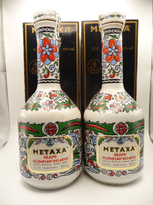 Metaxa - Grand Olympian Reserve  - b. 1988 - 0.7 L - 2 flaskor