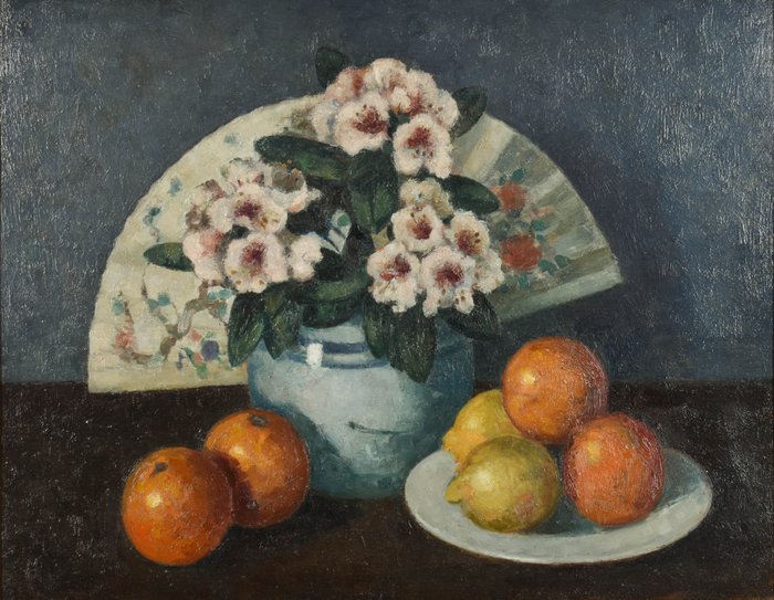 Herman de Rethel Kuyt (1893-1978) - Stilleven met sinaasappelen