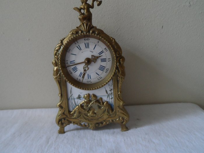 鬧鐘 - 黃銅、青銅、琺瑯 - 1890年-1900年