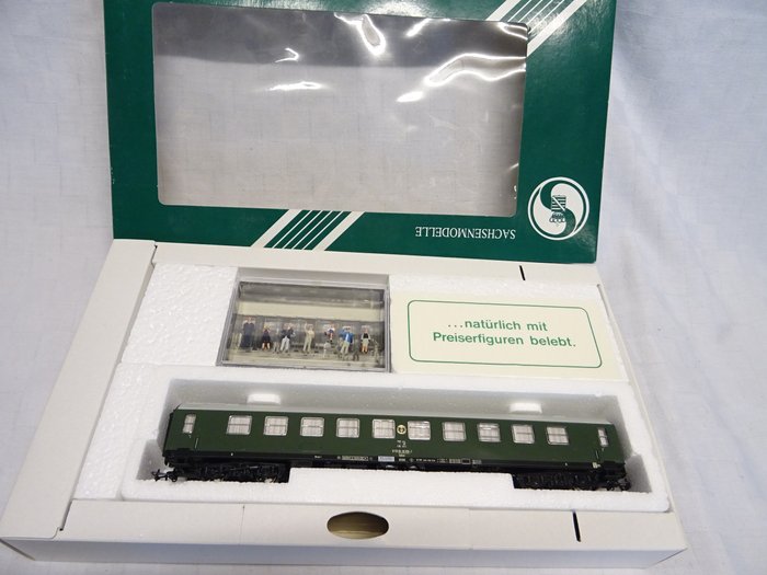 Sachsenmodelle H0 - 14013 - Carruagem de passageiros de modelismo ferroviário (1) - Trem do governo da RDA trem especial de Pankow parte 4 Ep.4 - DR (DDR)