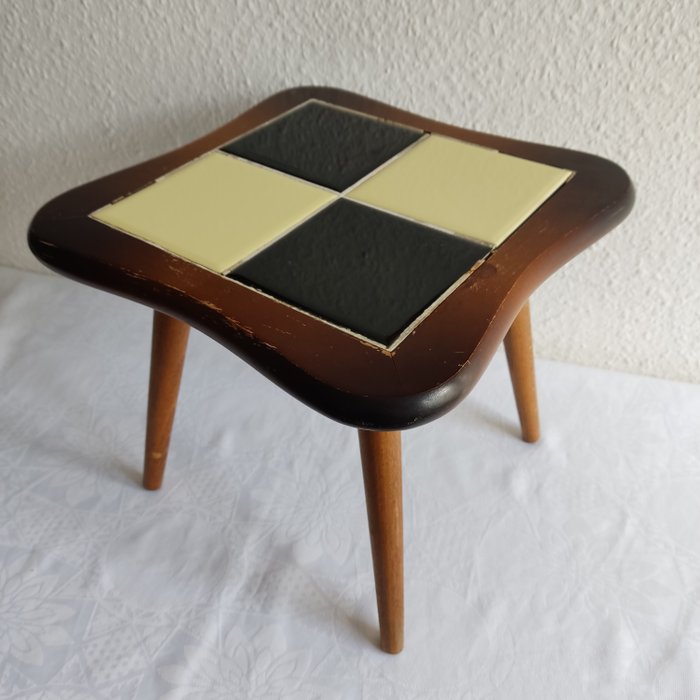 Side table - 木, 花桌邊桌木紋磚