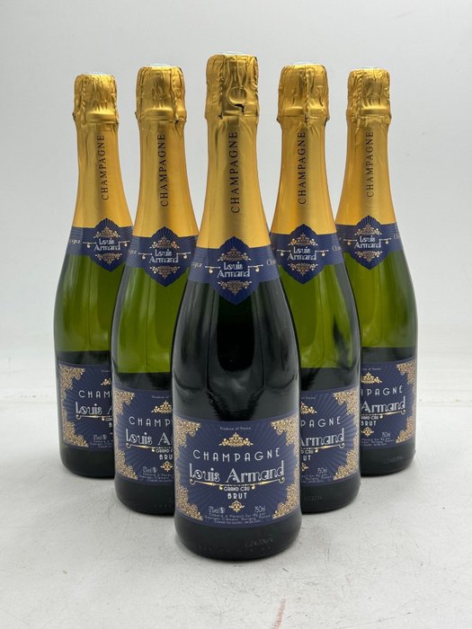 Louis Armand, Brut - Șampanie Grand Cru - 6 Sticle (0.75L)
