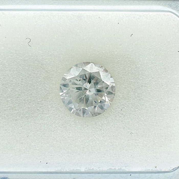 1 pcs 钻石 - 0.71 ct - 圆形 - F - SI2 微内含二级, no reserve price!