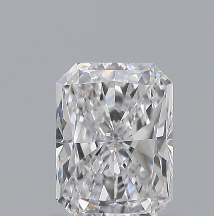 1 pcs Diamant - 0.53 ct - Radiant - D (färglös) - IF (internally flawless), *No Reserve Price* *EX VG*