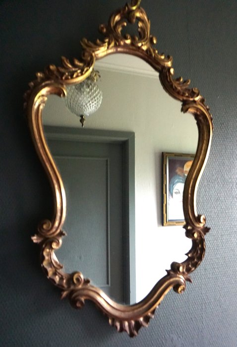 Deknudt - Oglindă- Oglindă mare cu creastă  - răşină
