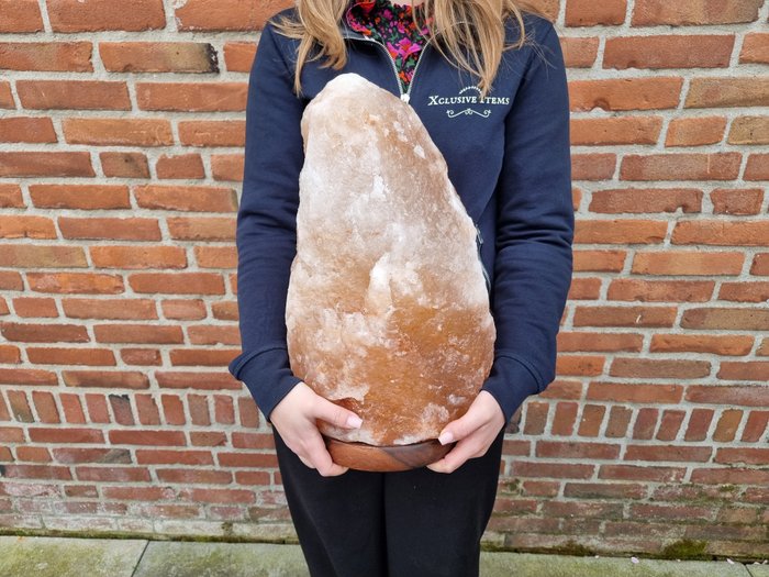 XXL 18,45 kg! Salt lampe Salt lampe - Højde: 39.5 cm - Bredde: 23 cm- 18.45 kg