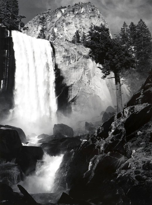 Ansel Adams (1902-1984) - Vernal  Fall, Yosemite National Park, California, 1946