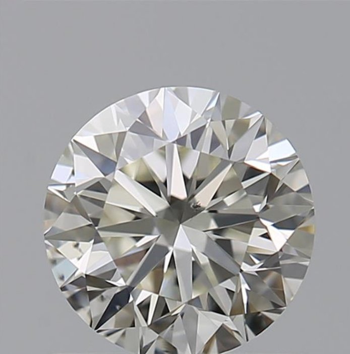 1 pcs Diamant - 0.71 ct - Brilliant - H - VS2, *No Reserve Price* *VG EX*
